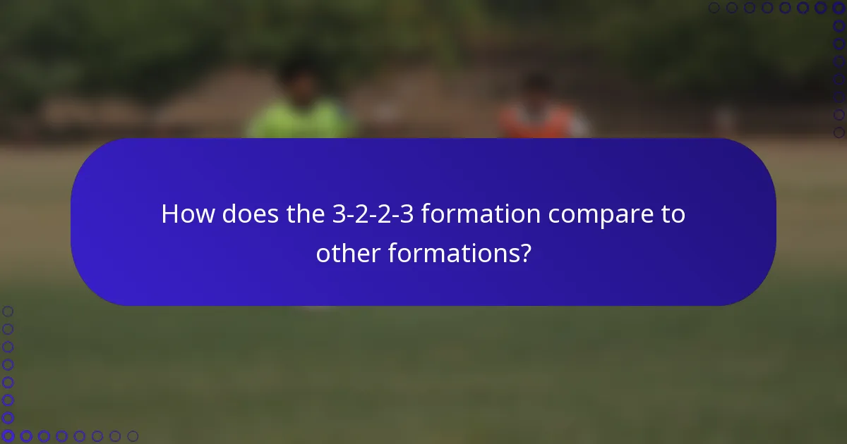 How does the 3-2-2-3 formation compare to other formations?